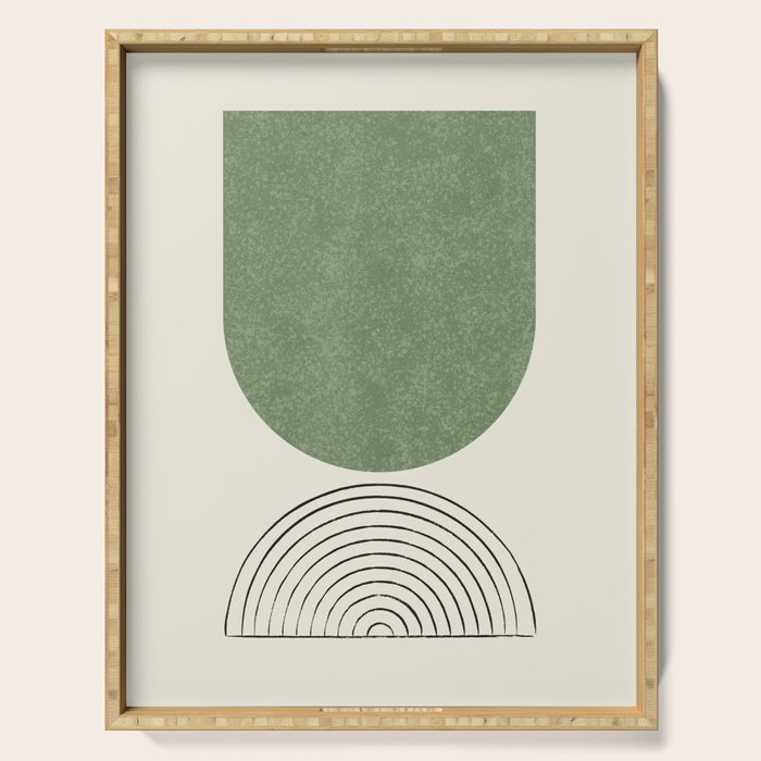 Arch balance green 2 Serving Tray Gallery Image 1