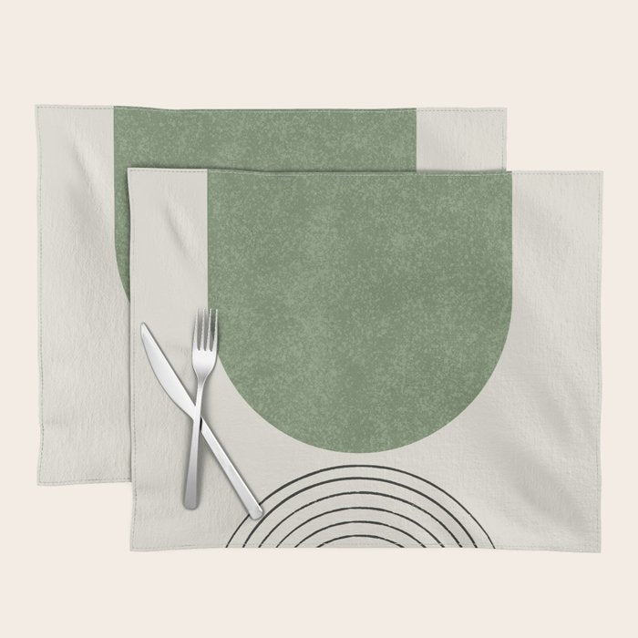 Arch balance green 2 Placemat Gallery Image 1