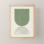Arch balance green 2 Mini Art Print Gallery Image 1