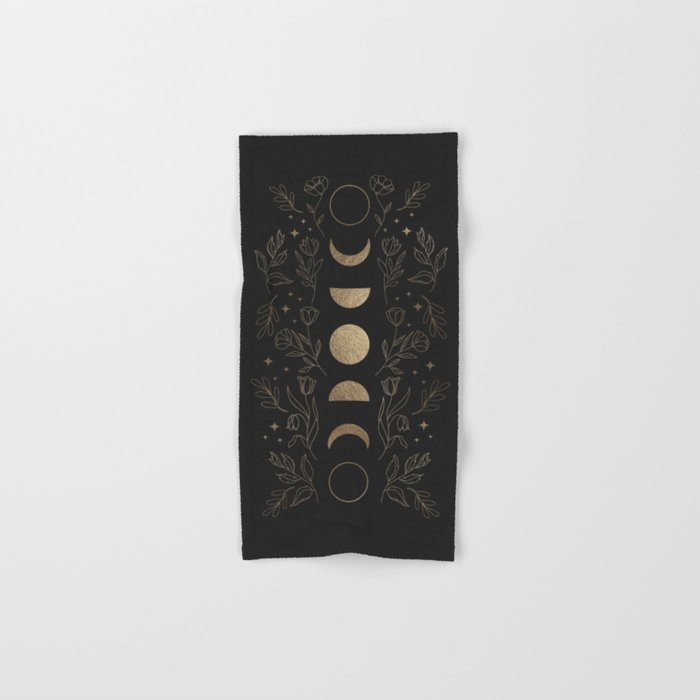 Gold Moon Phases Bath Towel Gallery Image 1