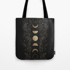 Gold Moon Phases Tote Bag Gallery Image 1