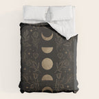 Gold Moon Phases Duvet Cover Gallery Image 6