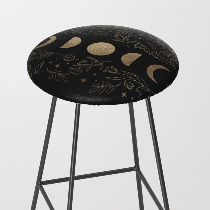 Gold Moon Phases Stool Gallery Image 2