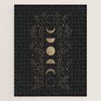 Gold Moon Phases Jigsaw Puzzle Gallery Image 1