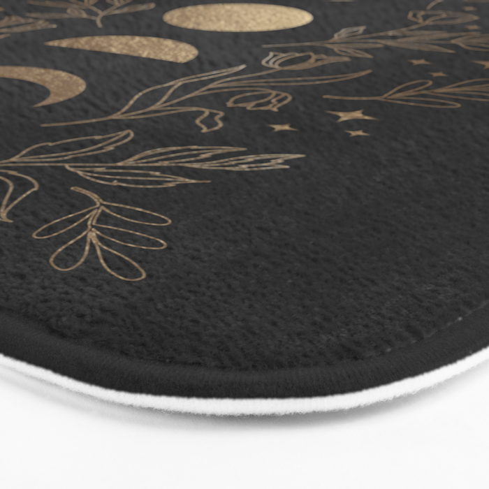 Gold Moon Phases Bath Mat Gallery Image 3