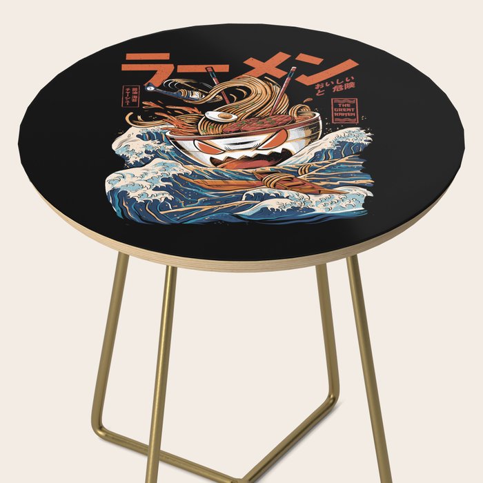 The black Great Ramen Side Table Gallery Image 2