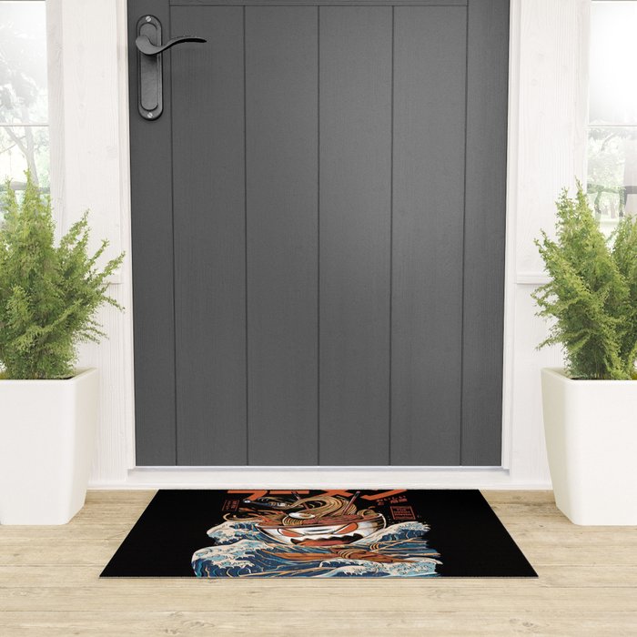 The black Great Ramen Welcome Mat Gallery Image 3