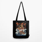 The black Great Ramen Tote Bag Gallery Image 2