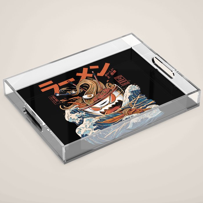 The black Great Ramen Acrylic Tray Gallery Image 1