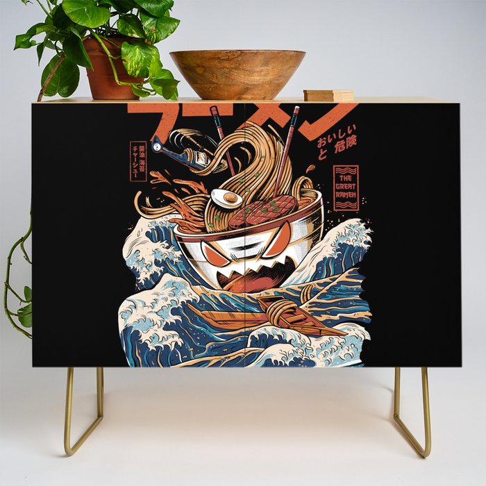 The black Great Ramen Credenza Gallery Image 1