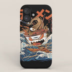 The black Great Ramen iPhone Case Gallery Image 1
