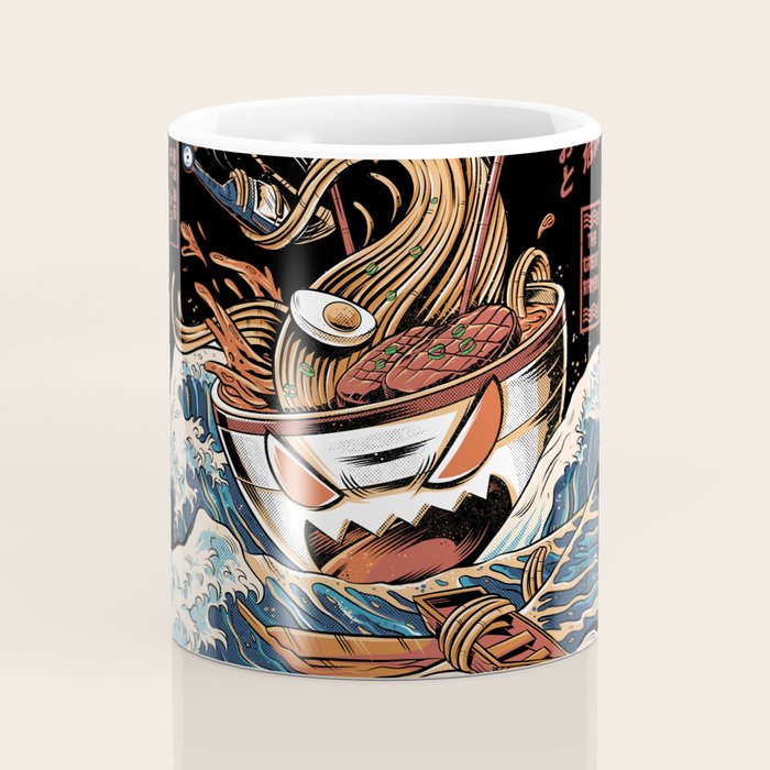 The black Great Ramen Coffee Mug Gallery Image 4