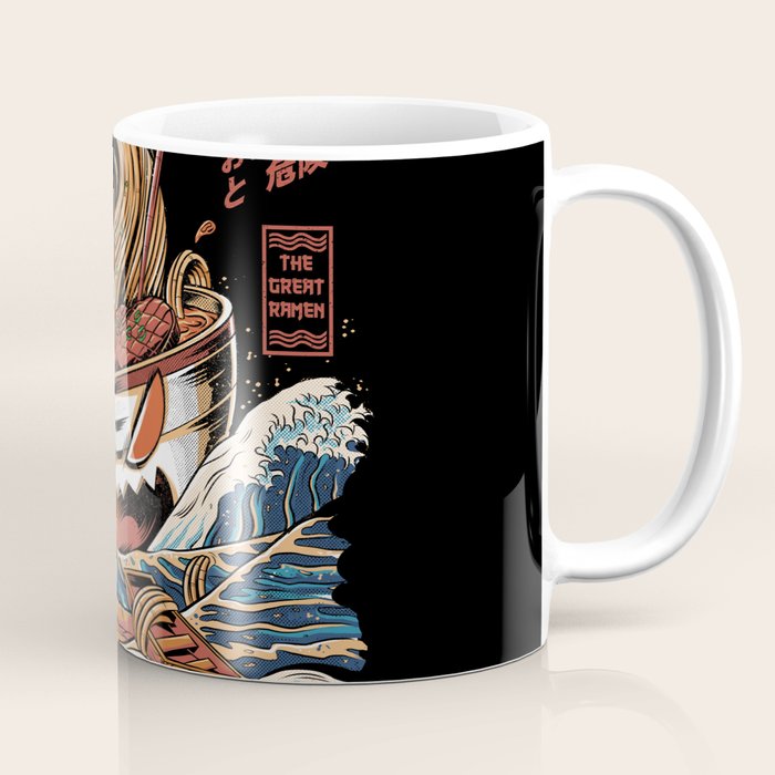 The black Great Ramen Coffee Mug Gallery Image 1
