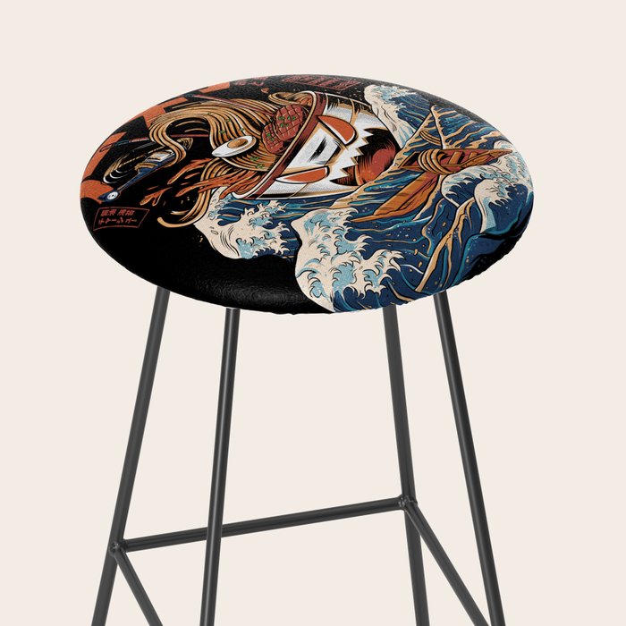 The black Great Ramen Stool Gallery Image 2