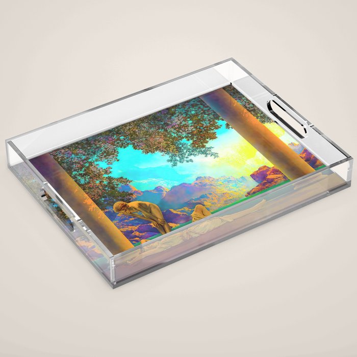 Daybreak By Maxfield Parrish Acrylic Tray Gallery Image 1