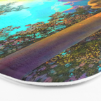 Daybreak By Maxfield Parrish Bath Mat Gallery Image 3