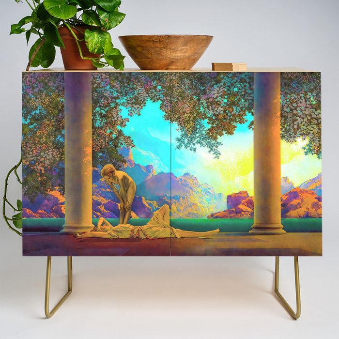 Daybreak By Maxfield Parrish Credenza Gallery Image 1