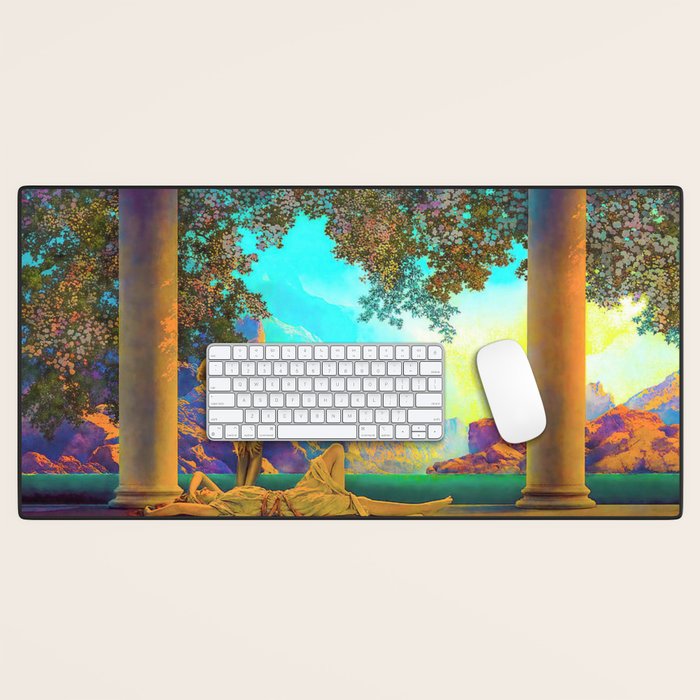 Daybreak By Maxfield Parrish Desk Mat Gallery Image 1