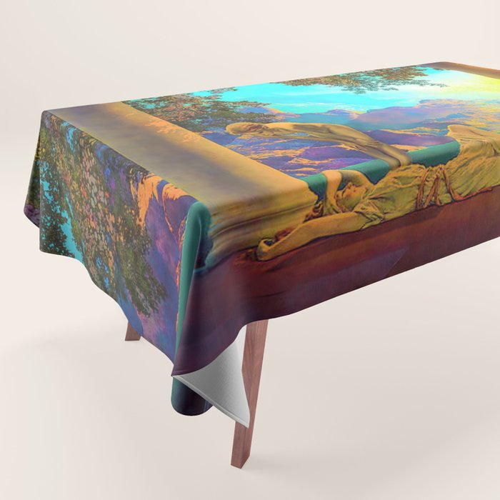 Daybreak By Maxfield Parrish Tablecloth Gallery Image 1