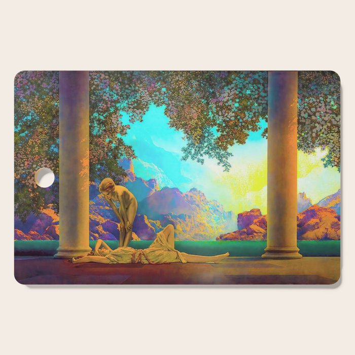 Daybreak By Maxfield Parrish Cutting Board Gallery Image 1