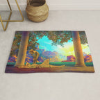 Daybreak By Maxfield Parrish Rug Gallery Image 1