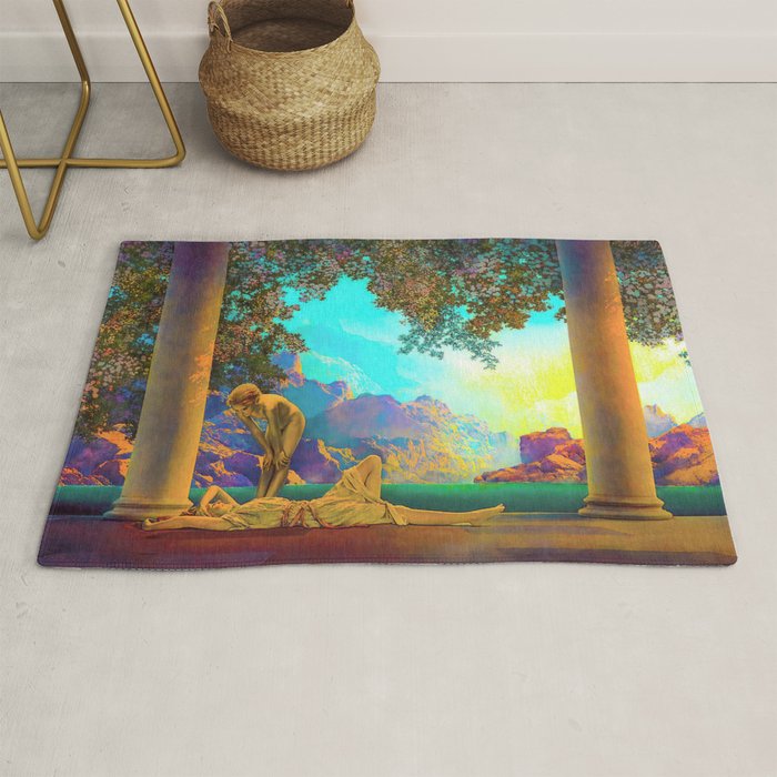 Daybreak By Maxfield Parrish Rug Gallery Image 1