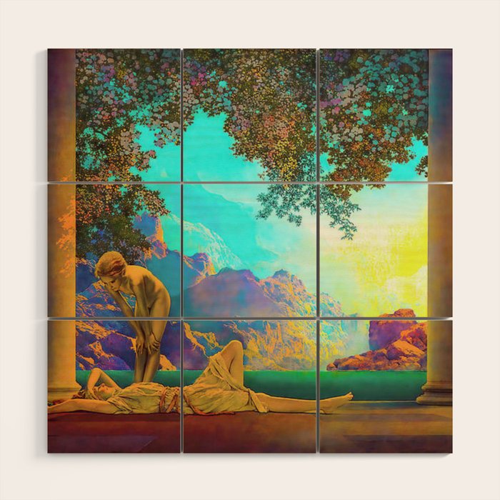 Daybreak By Maxfield Parrish Wood Wall Art Gallery Image 1