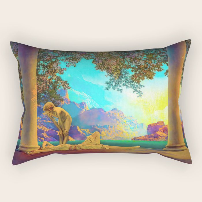 Daybreak By Maxfield Parrish Rectangular Pillow Gallery Image 2