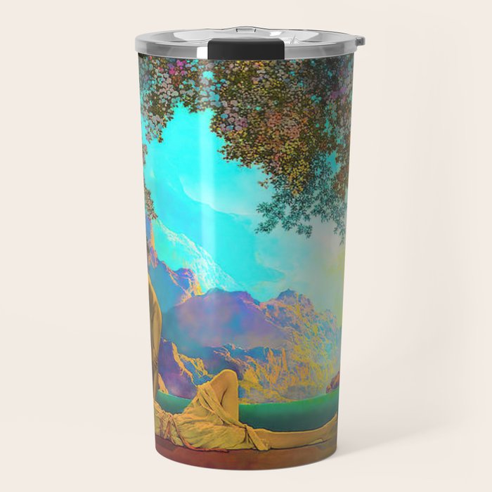 Daybreak By Maxfield Parrish Travel Mug Gallery Image 1