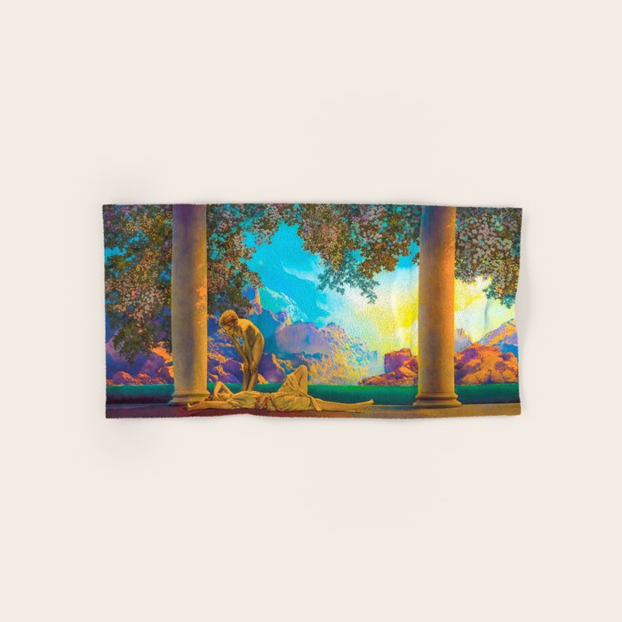 Daybreak By Maxfield Parrish Bath Towel Gallery Image 1