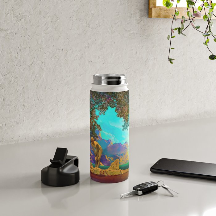 Daybreak By Maxfield Parrish Water Bottle Gallery Image 4