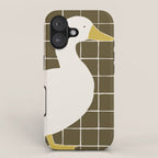 Folk Tile White Duck iPhone Case Gallery Image 1