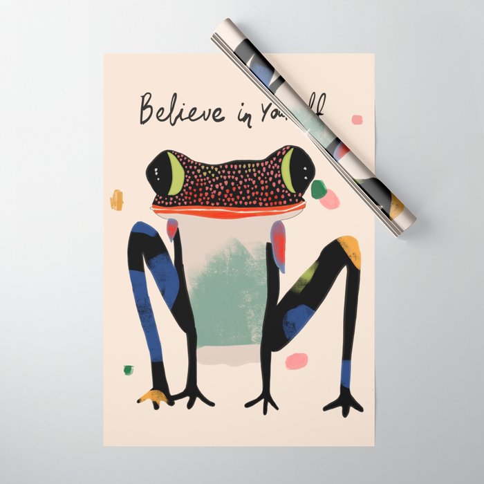 Believe and Leap Wrapping Paper Gallery Image 1