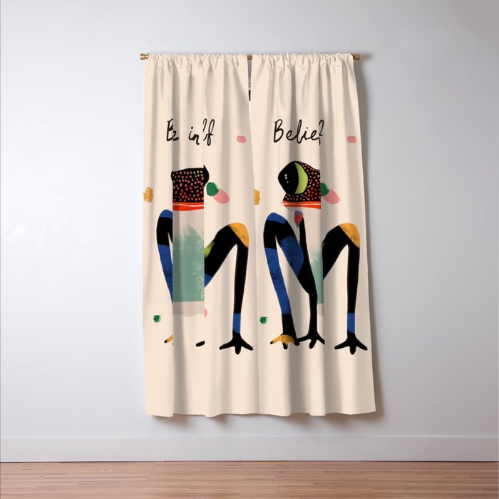 Believe and Leap Window Curtain Gallery Image 3