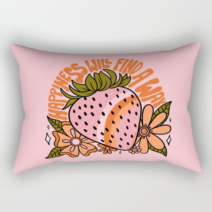 Happiness Will Find A Way Rectangular Pillow Gallery Image 2