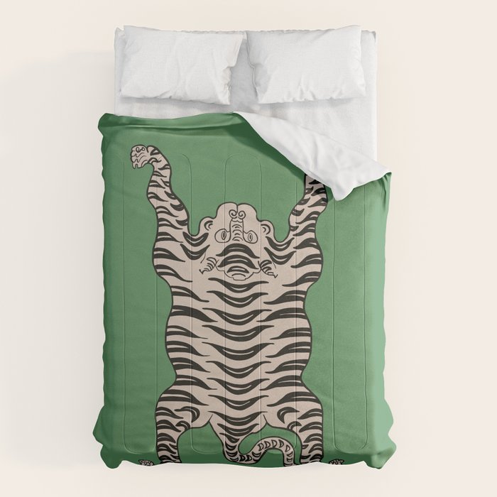 Tiger Green Comforter Gallery Image 1