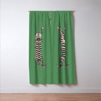 Tiger Green Window Curtain Gallery Image 3