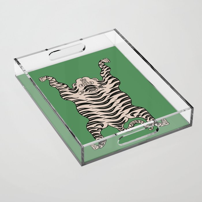 Tiger Green Acrylic Tray Gallery Image 1