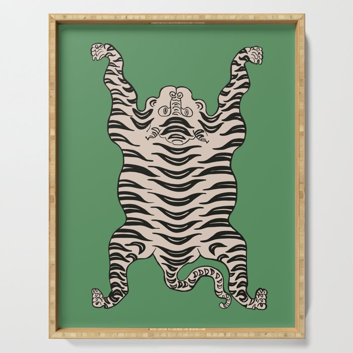 Tiger Green Serving Tray Gallery Image 1