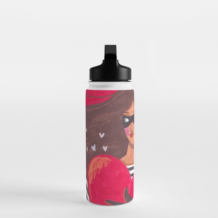 Portrait woman you stole my heart Water Bottle Gallery Image 3
