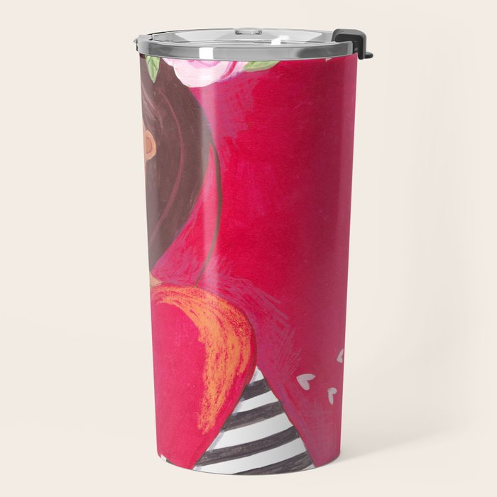 Portrait woman you stole my heart Travel Mug Gallery Image 2