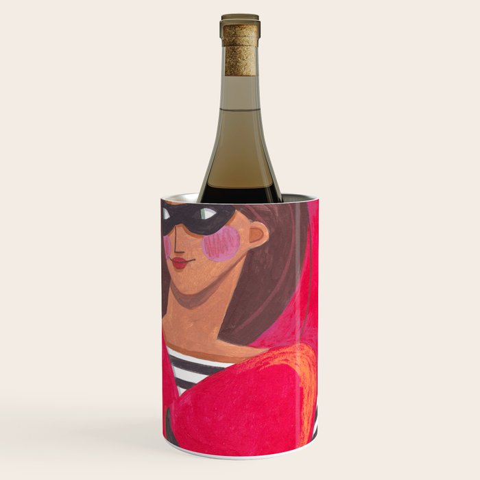Portrait woman you stole my heart Wine Chiller Gallery Image 1