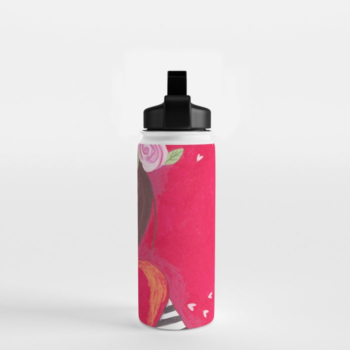 Portrait woman you stole my heart Water Bottle Gallery Image 2