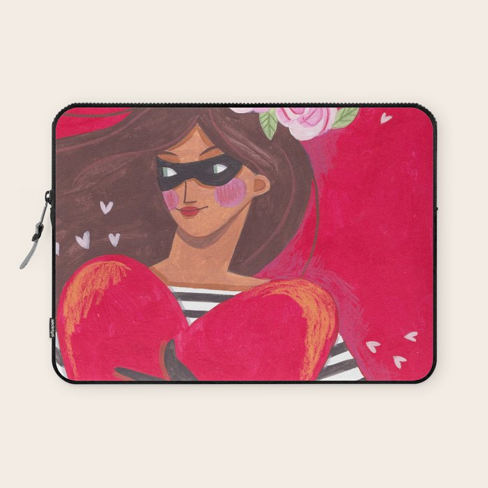 Portrait woman you stole my heart Laptop Sleeve Gallery Image 1