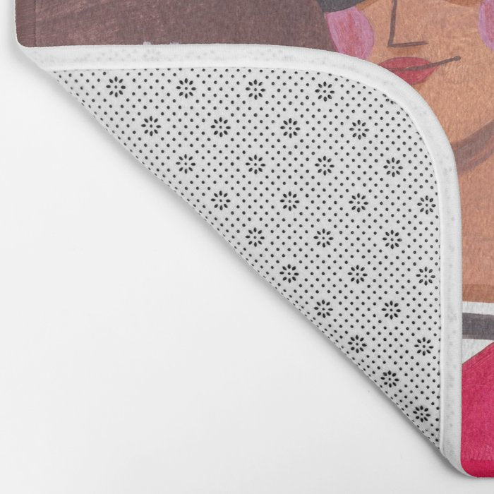 Portrait woman you stole my heart Bath Mat Gallery Image 2