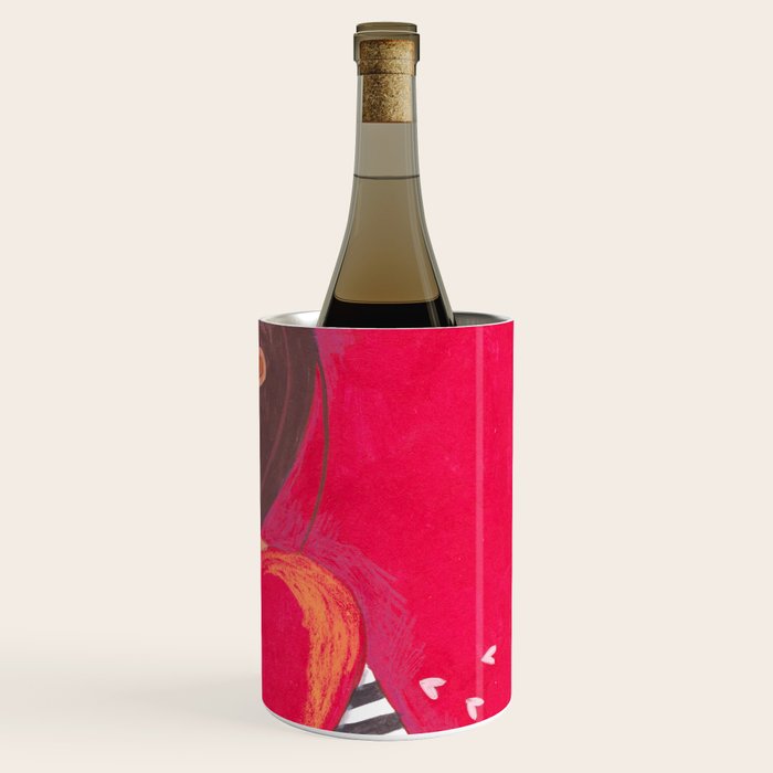 Portrait woman you stole my heart Wine Chiller Gallery Image 3