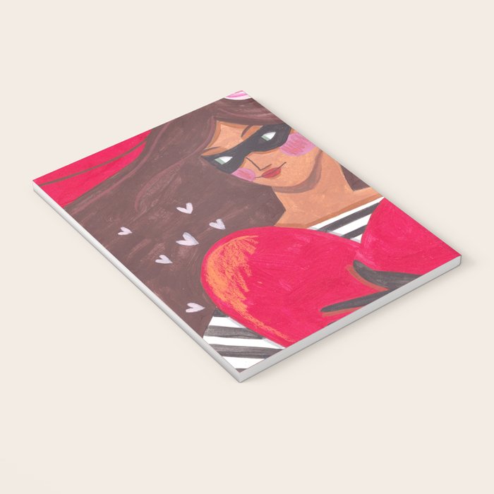 Portrait woman you stole my heart Notebook Gallery Image 3