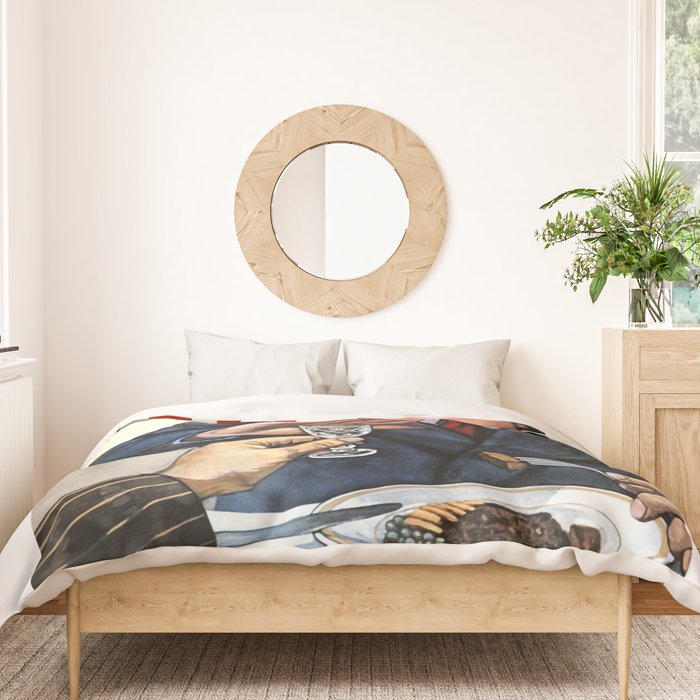 Anti Alcohol Vintage Soviet - HET - Soviet Anti Alcohol Propaganda - 1954-Het No To Alcohol Soviet Union Propaganda Duvet Cover Gallery Image 3