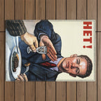 Anti Alcohol Vintage Soviet - HET - Soviet Anti Alcohol Propaganda - 1954-Het No To Alcohol Soviet Union Propaganda Outdoor Rug Gallery Image 1