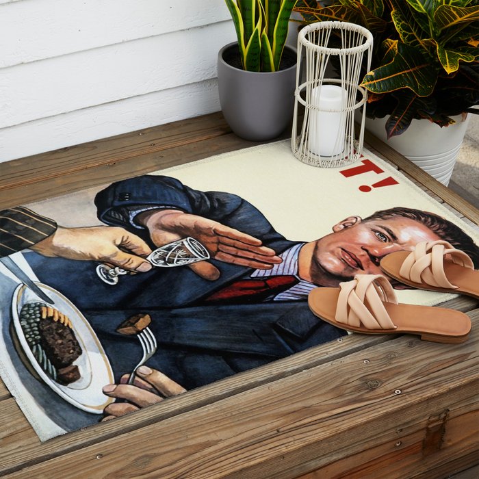 Anti Alcohol Vintage Soviet - HET - Soviet Anti Alcohol Propaganda - 1954-Het No To Alcohol Soviet Union Propaganda Outdoor Rug Gallery Image 2